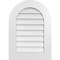 Ekena Millwork Round Top Surface Mount PVC Gable Vent: Non-Functional, w/ 3-1/2"W x 1"P Standard Frame, 20"W x 28"H GVPRT20X2801SN - alternate 1